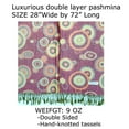 thumbnail image 4 of SILVERFEVER Scarf Pashmina Wrap with a Circle Pattern Dusty Pink, 4 of 4