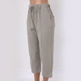 thumbnail image 5 of Futezty Women Casual Lightweight Drawstring Elastic Waist Pants with Pockets, 5 of 5