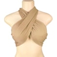 thumbnail image 2 of Wiyuqeen Women's Sleeveless Halter Criss Cross Tank Crop Tops Tie Backless Camis Solid Slim Y2K Wrap Halter Tops for Party Club, 2 of 5
