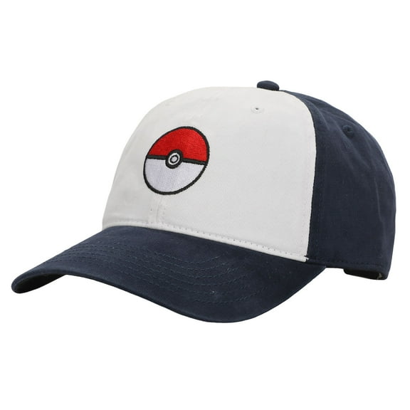 Pokemon Pokeball Embroidery Men's Baseball Navy Baseball Cap