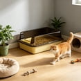 thumbnail image 6 of HWRETIE Semi Enclosed Cat Litter Box with Top Entry Lid High Sides Odor Control Covered Cat Toilet with Scoop Filter Splash Resistant Litter Tray for Indoor Cats, 6 of 6