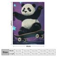 thumbnail image 4 of Orinice Panda Blanket Ultra Soft Panda Throw Blanket Cozy Lightweight Panda Gifts for Panda Lovers for Kids Adults  60x80in, 4 of 6