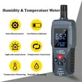 thumbnail image 2 of Anself Digital Thermohygrometer, High Accuracy LCD Display, Black, 2 of 7