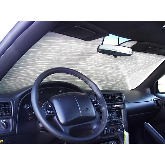HeatShield, The Original Windshield Sun Shade, Custom-Fit for Chevrolet Camaro Coupe 1993-2003, Silver Series