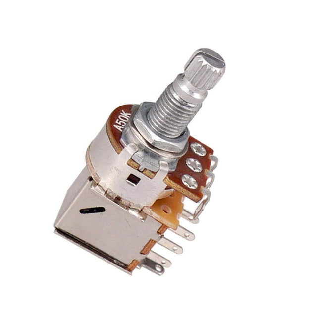 Push Pull Potentiometer Switch Control Pot Taper Slide Potentiometer for Electric Guitar Bass A50K
