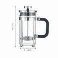 thumbnail image 3 of BEST- 20 Oz Glass Stainless Steel Espresso Tea Maker French Coffee Press Maker Us, 3 of 6