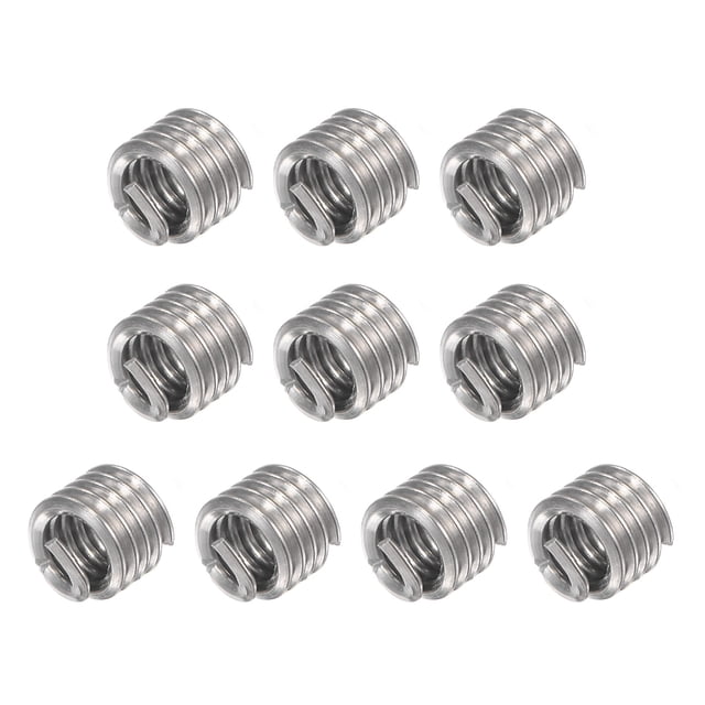 Unique Bargains 6-32 UNC 1.5D Inserts de Filetage en Acier Inoxydable 304 Manchon de Réparation de Vis Lot de 10