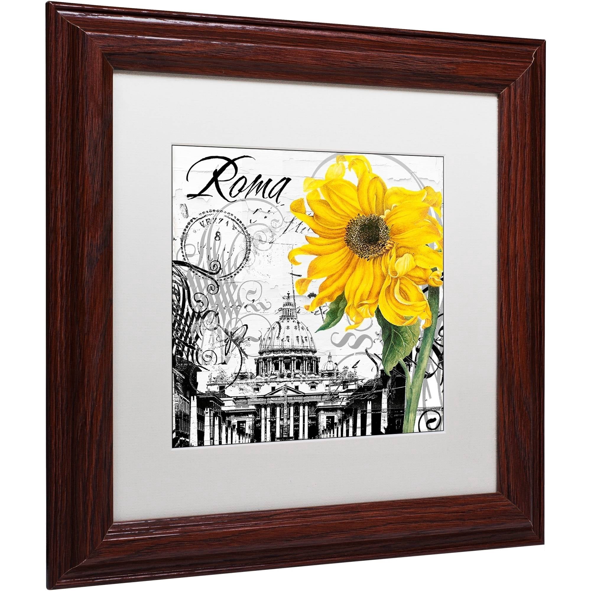 Trademark Fine Art "Italia II" Canvas Art by Color Bakery White Matte, Wood Frame