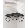 thumbnail image 5 of VASAGLE Estantes de Esquina en Forma de L, Juego de 2, Estantes Flotantes, para Dormitorio, Salón, Cocina, Gris Carbón, 5 of 5