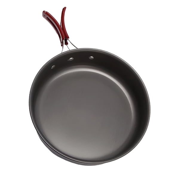 ACDANC Outdoor Pan Frying Pan Portable Camping Pot Picnic Frying Pan Outdoor Cooking Ware Cooking Tools for Family (Black)