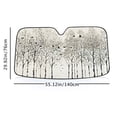thumbnail image 4 of Awypu Birds, Trees Funny Windshield Sun Shade - Sunshade for Car Windshield for Vehicle SUV Truck Protector 55.12*29.92 in, 4 of 7