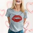 thumbnail image 2 of Gubotare Women's Casual Oversized T-Shirts Going Out Tight-Shirts Summer Basic Tees,Gray XXL, 2 of 4