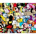 thumbnail image 3 of LaModaHome Non-Slip Rug Karma Rug: Mixed Cartoon Characters Delight Washable Mat Child Stain Resistant Living Room Kitchen Carpet - Size: 3X2ft(90X60cm), 3 of 5