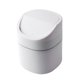 thumbnail image 5 of Mini de con tapa, pequeño contenedor de almacenamiento de escritorio Papelera con tapa abatible para cocina, , oficina Blanco con tapa abatible Soledad Papelera de escritorio, 5 of 8