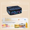 thumbnail image 7 of KUIFORTI Lunch Bag Ice Packs Handbags Tote Lunch Pouch Reusable Small Cooler Bag Food Container Keeps Warm Cold, Mushroom Blossoms, 7 of 7