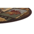 thumbnail image 5 of Nature Novelty 5' Round Multi-Color Polypropylene Indoor Area Rug, 5 of 6