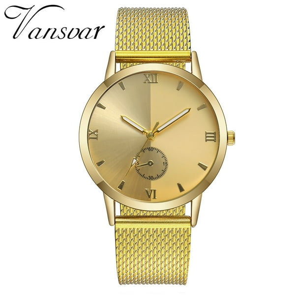 On Sale Mothers Day Gift for Grilfriend Womens Watches Women S Casual Quartz Plastic Leather Band Sky Analog Wrist Watch Gold Buy 2 Save 10