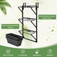 thumbnail image 5 of Laicejoy 3-Tier Vertical Hanging Planter, Garden Wall-mounted Self-watering Planter with 3 Pots, Adjustable Hooks, Auto Drainage, 5 of 8