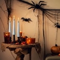 thumbnail image 6 of 2026 2PCS Halloween Ghost Themed Flameless Taper Candle with Remote Timer Battery-Operated White LED Candles with Spooky Ghost Faces, 6 of 7