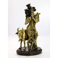 thumbnail image 5 of eSplanade Brass - Krishna with Cow Krishan Kishan Murti Idol Statue Sculpture | Pooja Idols | Home Decor -10" Inches - Golden Brown, 5 of 5