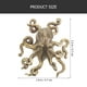 thumbnail image 3 of GOOHOCHY Mini adorno de pulpo de latón, modelo de pulpo, figura animal, decoración de escritorio, 3 of 7