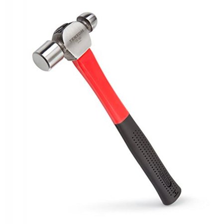 TEKTON 30403 Jacketed Fiberglass Ball Pein Hammer, 16-Ounce