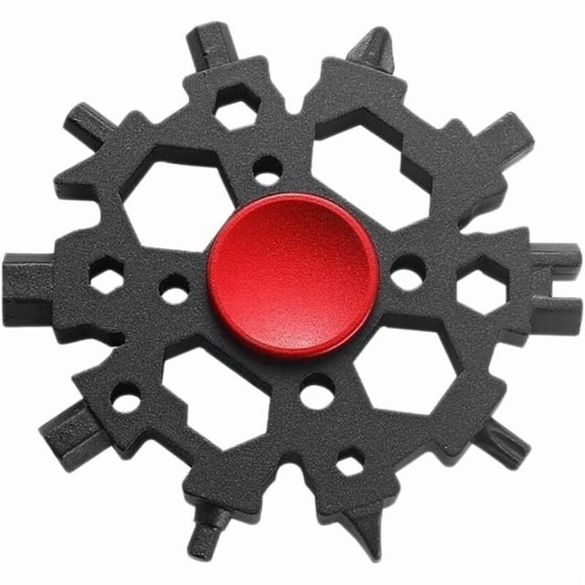 22-in-1 Snowflake Multi-Tool Carbon Steel Snowflake Standard Multitool, Snowflake Wrench Gifts for Men