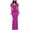 Hot Pink, variant on Zekutng Womens Dresses Summer Casual Round Neck Short Sleeve Solid Dresses,Sizes S-2XL