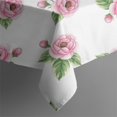 thumbnail image 5 of Pioneer Flower Floral Print Pattern Square Tablecloth, Waterproof Wipeable Spillproof Washable Table Cover for Home Kitchen Party Decor, 60"x60", 5 of 6