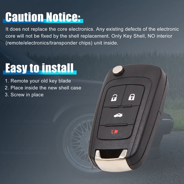 KeylessOption Keyless Entry Remote Key Fob Case Shell Button Pad Outer KeylessOption Keyless Entry Remote Key Fob Case Shell Button Pad Outer