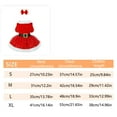 thumbnail image 2 of Festive Santa for Elegant Holiday Dog and Cat Dress with Matching Hair Accessory, 2 of 3