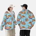 thumbnail image 3 of KLL Turtles And Corals Print Men's Women’s UPF 50+ Sun Protection Outdoor Hoodie Jacket Long Sleeve Fishing Hiking Performance Shirt-X-Large, 3 of 6
