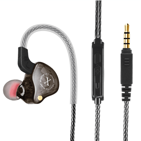 UrbanX iX2 Pro Dynamic Hybrid Dual Driver in Ear Musicians Earphones With Mic Tangle-Free Cable in-Ear Earbuds Headphones For vivo Y53i