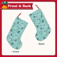 thumbnail image 2 of Bingfone Hawaiian Style Print Personalized Christmas Stocking - Snowman Design Large 18 inch,Family Holiday Season Decor, 2 of 8