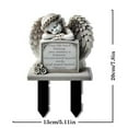thumbnail image 2 of Garden Angel Statue, Angel Tombstone Commemorative Plaque, Memorial Plaque with Sleeping Angel Garden Statue, Sympathy Gift Human Memorial Gifts, 2 of 7