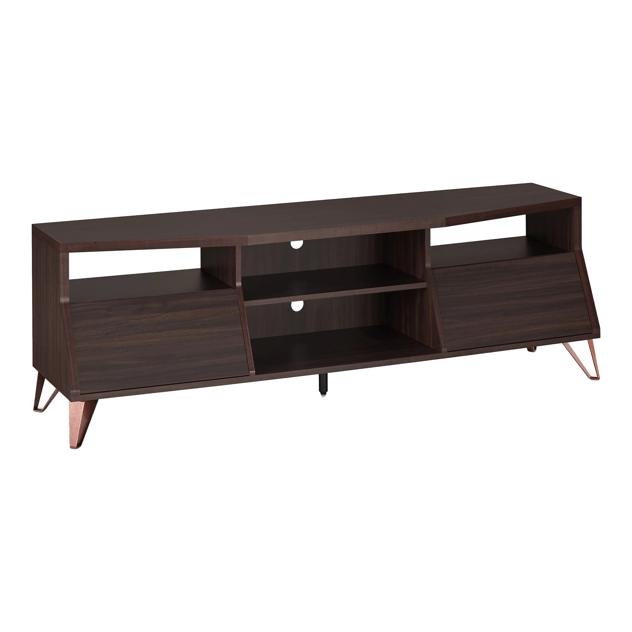 Furniture of America Otis TV Stand with 2 Drawers for TV up to 63", Brown