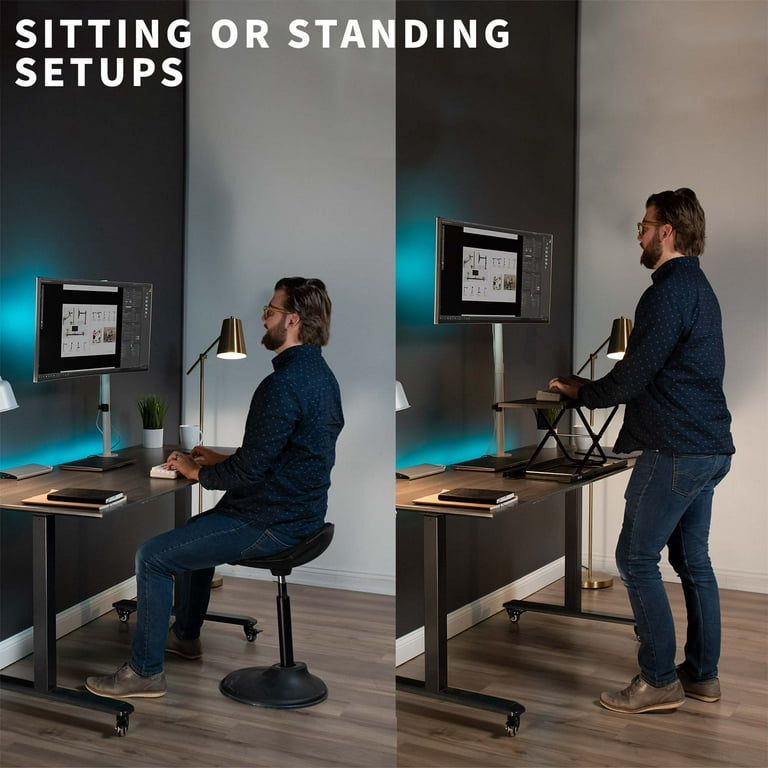 Single Monitor Extra Tall Desk Mount