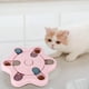 thumbnail image 3 of Cuenco de plástico portátil para alimentación de mascotas, rompecabezas educativo, juguete interactivo para perros y gatos, Hexagonal rosa, 3 of 5