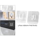 thumbnail image 3 of s de Doble Rastros Sin Transpente Sunnimix Ganchos adhesivos de pared para baño, 3 of 8