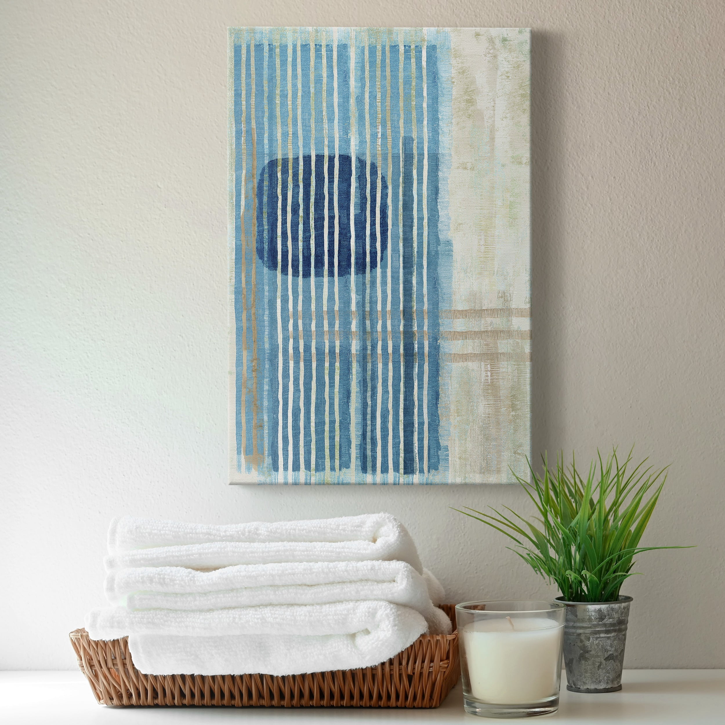 Blue Blue Horizon I Premium Gallery Wrapped Canvas - Ready to Hang