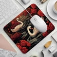 thumbnail image 2 of Swan Square Desk Mat, 8.3x9.8 Inch, Non-Slip Rubber Bottom, Printed, Suitable for Office and Gaming - Gaming Mousepad and Mouse Pad, 2 of 6