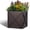 Brown, variant on Large Metal Planter Box 17"x 17"x 18", Square Modern Black Metal Planter Box Heavy Duty with Drainage Holes for Outdoor Garden Patio