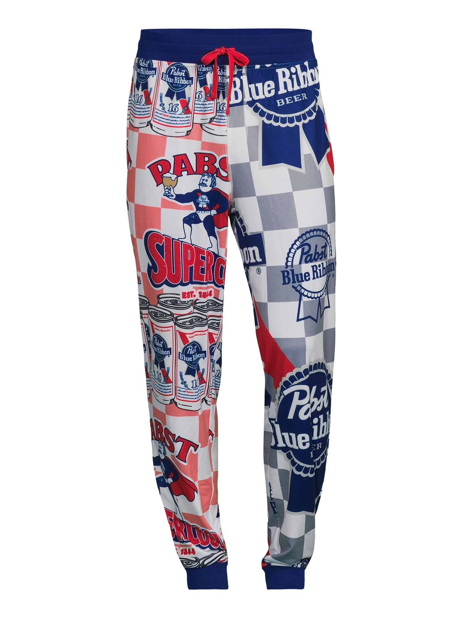 Pabst Blue Ribbon Men's and Big Men's Jogger Sleep Pants, Up Pabst Blue Ribbon Men's and Big Men's Jogger Sleep Pants, Up