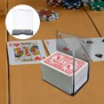 thumbnail image 4 of CIMAXIC Acrylic Playing Card Storage Stand Home Playing Card Holder Playing Card Organizer,4.53"X3.74"X2.76", 4 of 5