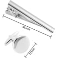thumbnail image 2 of Cufflinks and Tie Clip Set for Men Personalized Cuff Links Business Wedding Father's Day Gift, 2 of 6