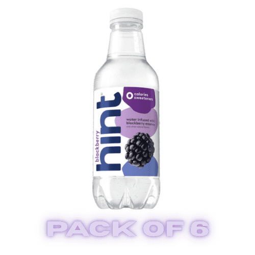 Fruit Infused Water, Blackberry Flavor, 16 fl oz Bottles (6 Pack) – Hint
