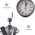 thumbnail image 2 of Milisten Retro Clock Iron Accordion Model Clock Table Clock without Battery for Home, 2 of 5