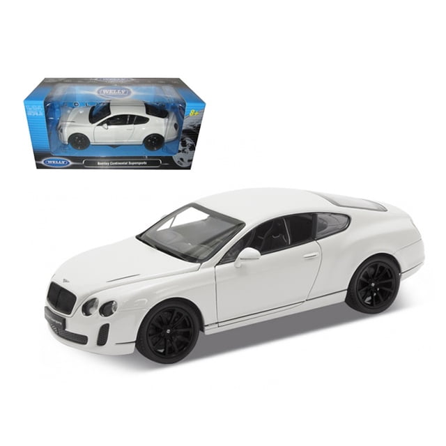 Bentley Continental Supersports Welly Modelo de coche Fundido a presión blanco 1/24