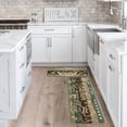 thumbnail image 4 of Season Everything with Love Green Retro Rustic Wood Texture Kitchen Mats Set of 2, Home Spring Summer Decor Kitchen Rugs for Floor - 17x29 and 17x47 Inch, 4 of 6