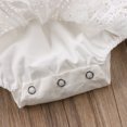 thumbnail image 4 of ITFABS Girls White Lace Romper Backless Ruffle Jumpsuit One-piece Bodysuit, 4 of 7